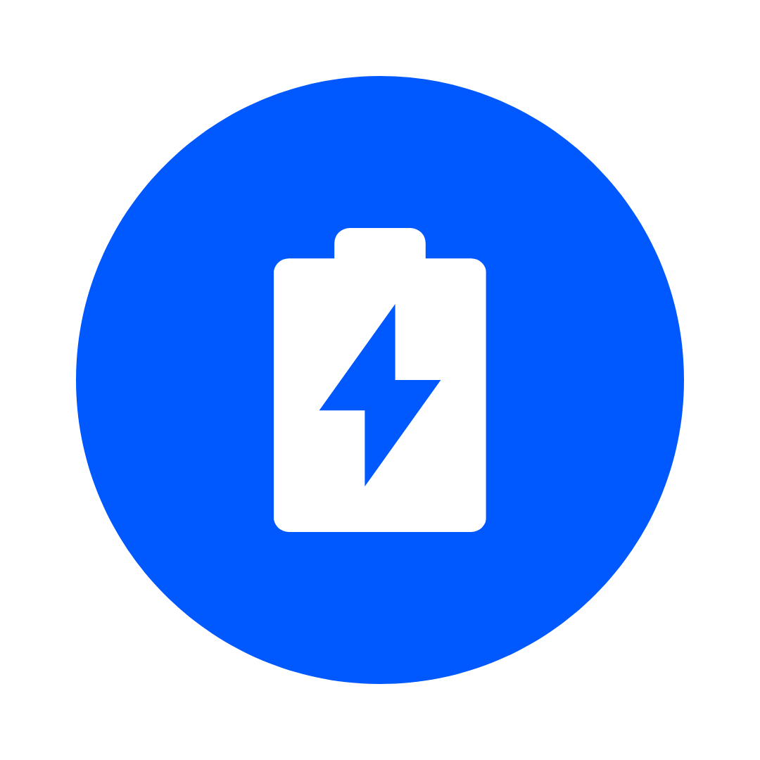 Repair Types Blue battery repair icon